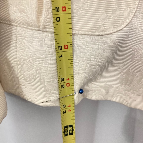 TALBOTS Off White BROCADE Jacket NWOT FLAWLESS - Picture 11 of 11